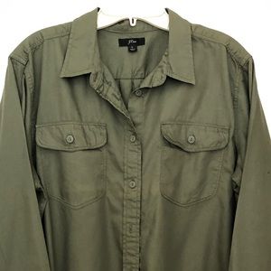 J Crew Boyfriend Utility Shirt in Fatigue